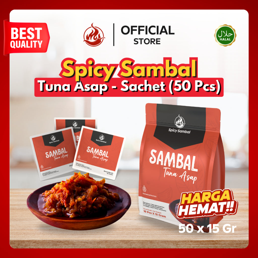 Sachet Tuna Asap - 20 / 30 / 50 Pcs x 15 Gr