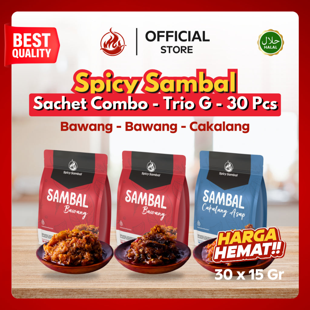 Sachet Combo Trio - 30 Pcs x 15 Gr